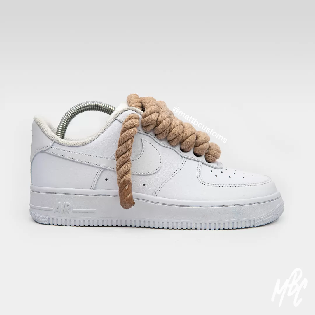 Thicc Laces - White Air Force 1 Custom