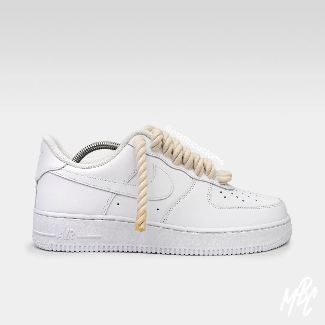 Thicc Laces - White Air Force 1 Custom