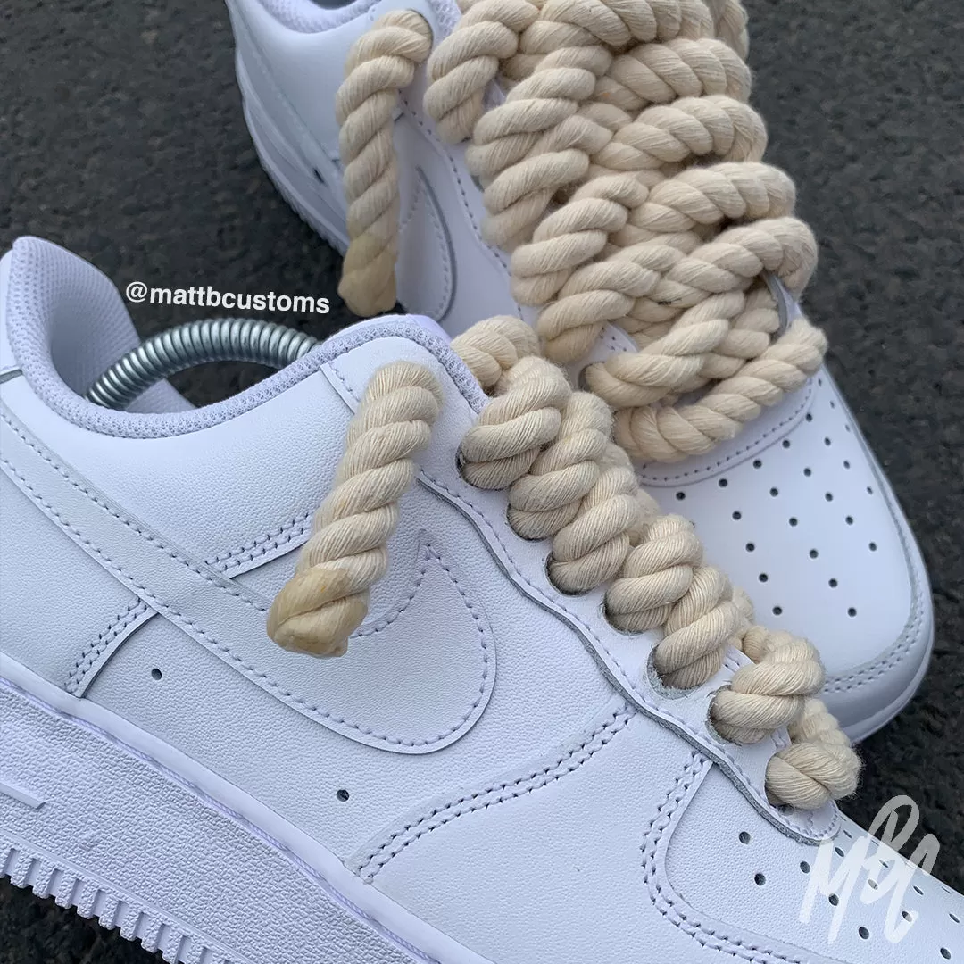 Thicc Laces - White Air Force 1 Custom