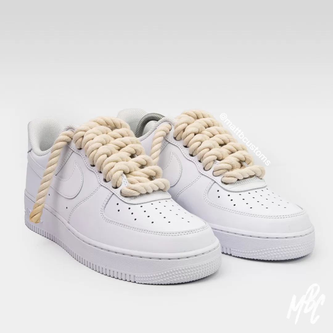 Thicc Laces - White Air Force 1 Custom