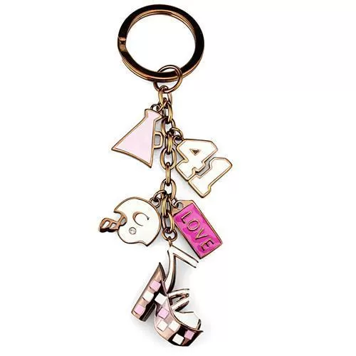 TK2717 IP Coffee light Stainless Steel Key Ring with Epoxy in Multi Color