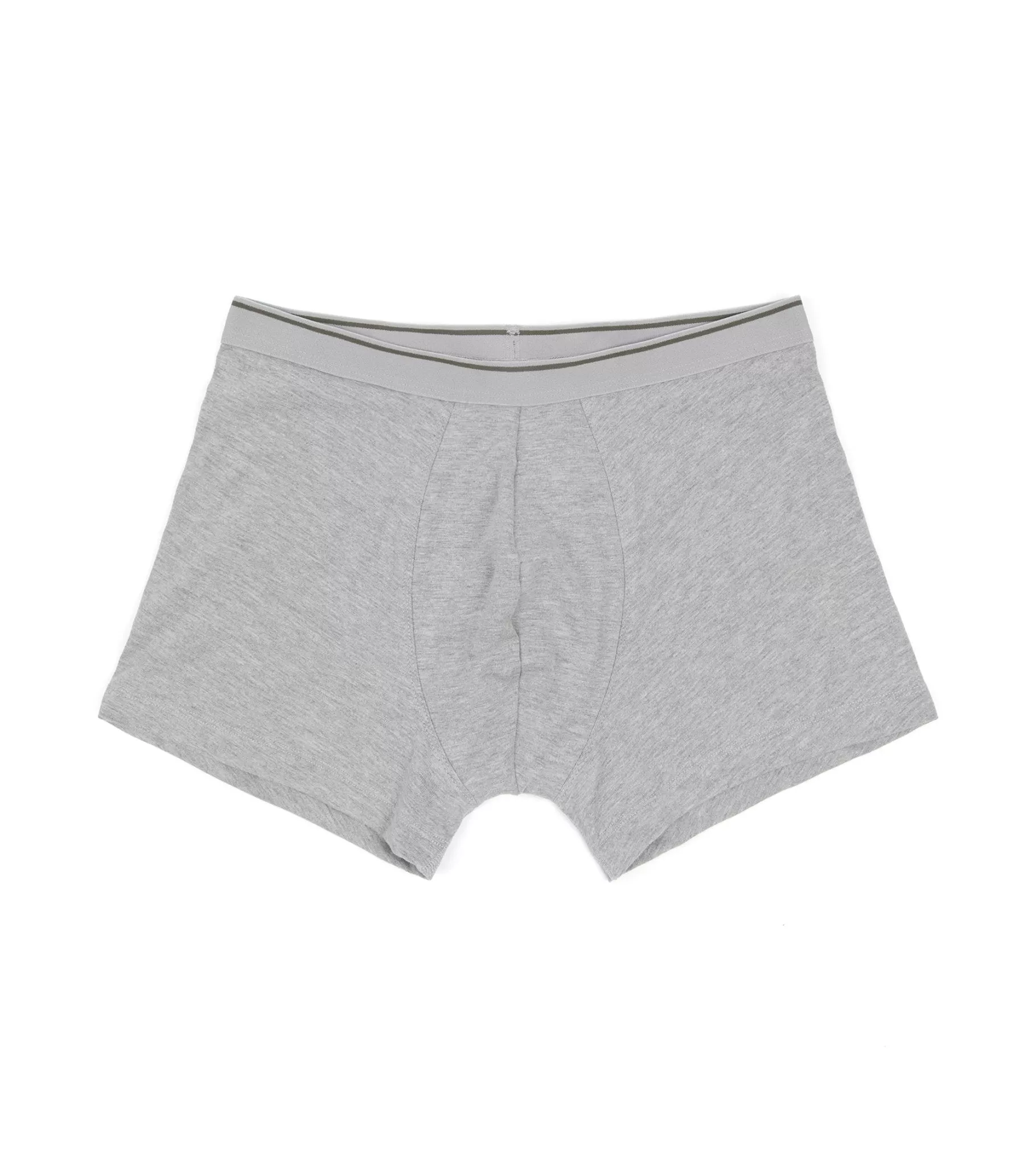 Trunk 2 Pack Organic Cotton Boxer Briefs: Grey Marl