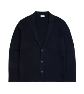 Trunk Waverton Organic Cotton Knit Blazer: Navy