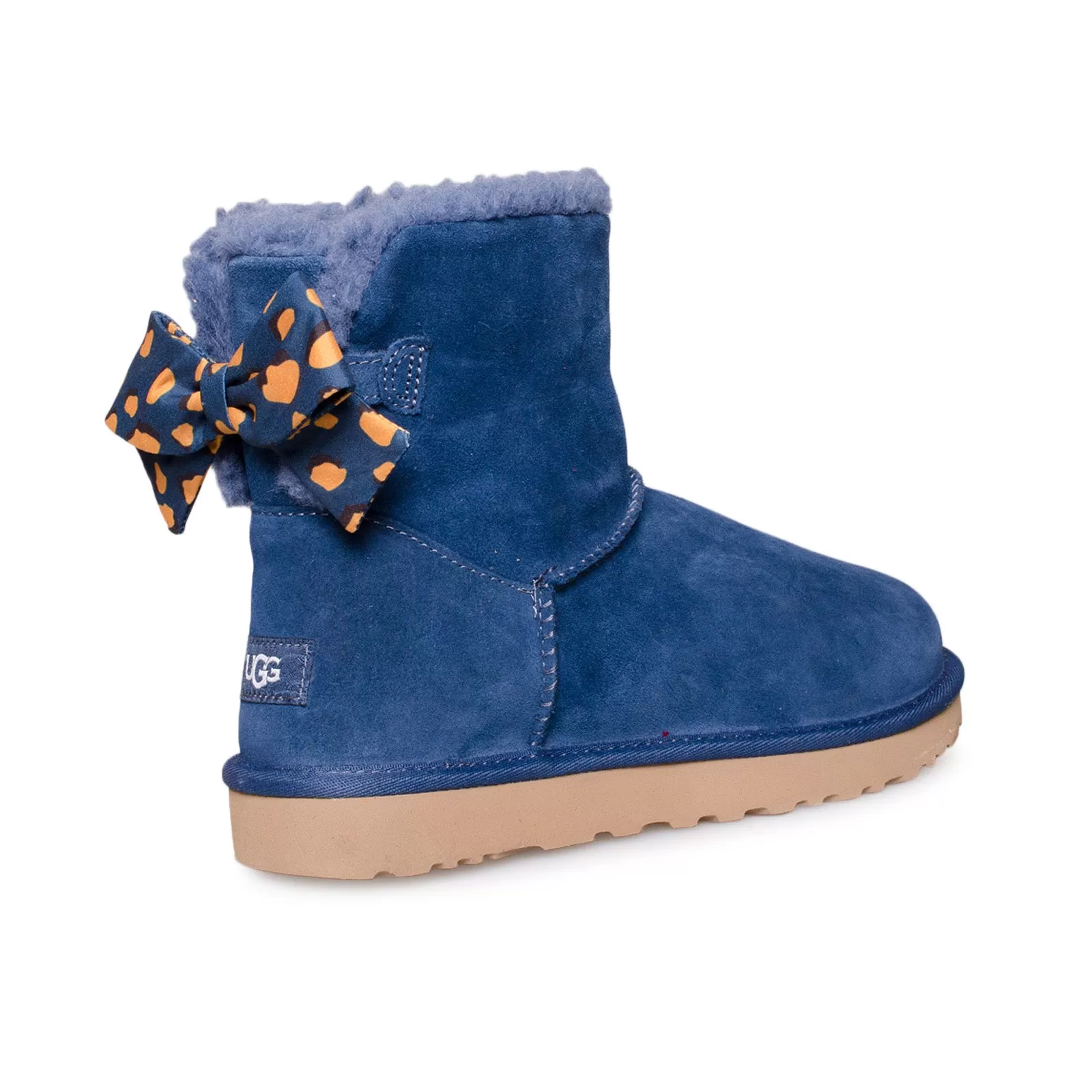 UGG Mini Bailey Bow Retro Spots Ocean Boots - Women's