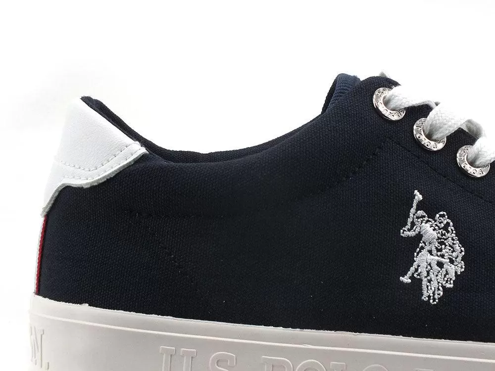 U.S. POLO ASSN. Sneaker Canvas Logo Blu Medievale