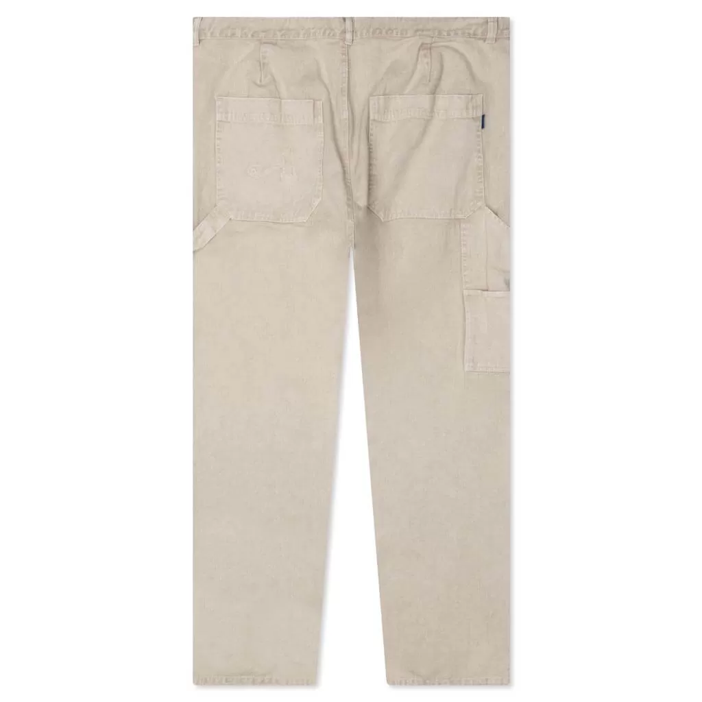 Washed Cotton Work Pant - Ivory