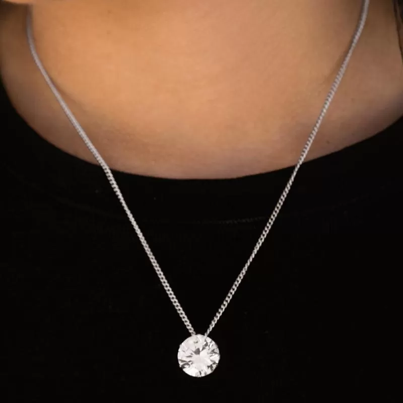 What A Gem White Gemstone Necklace