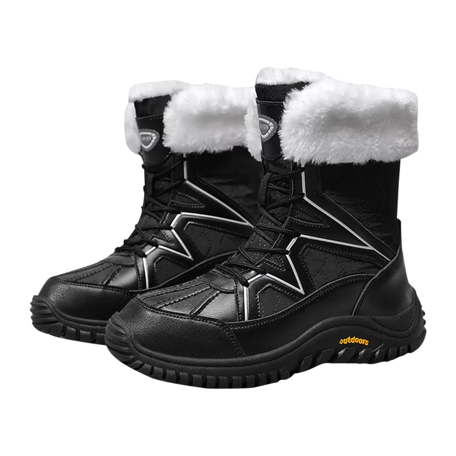 Women's Cold Weather Snow Boots Winter Walking Shoes Cotton Outdoor Booties