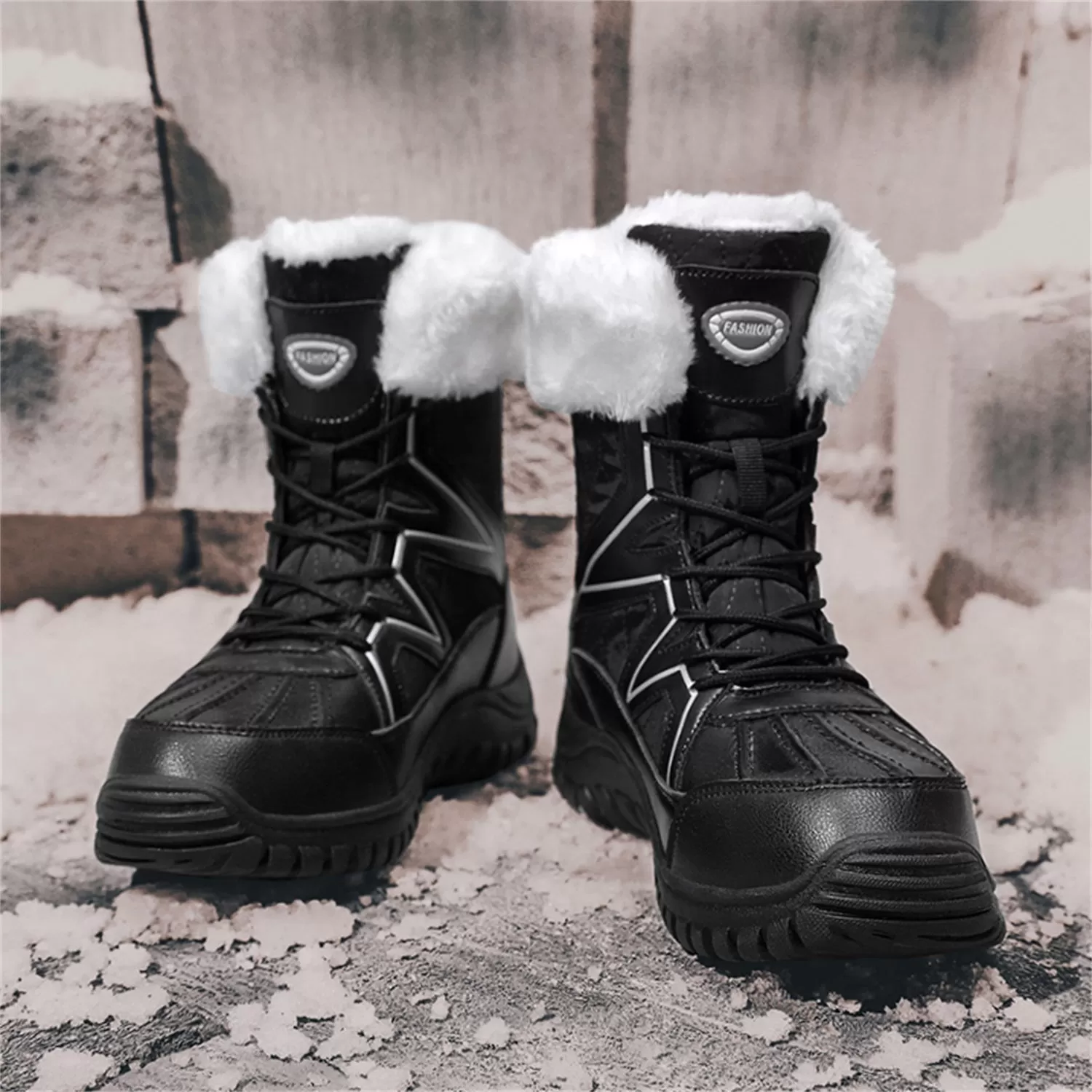 Women's Cold Weather Snow Boots Winter Walking Shoes Cotton Outdoor Booties