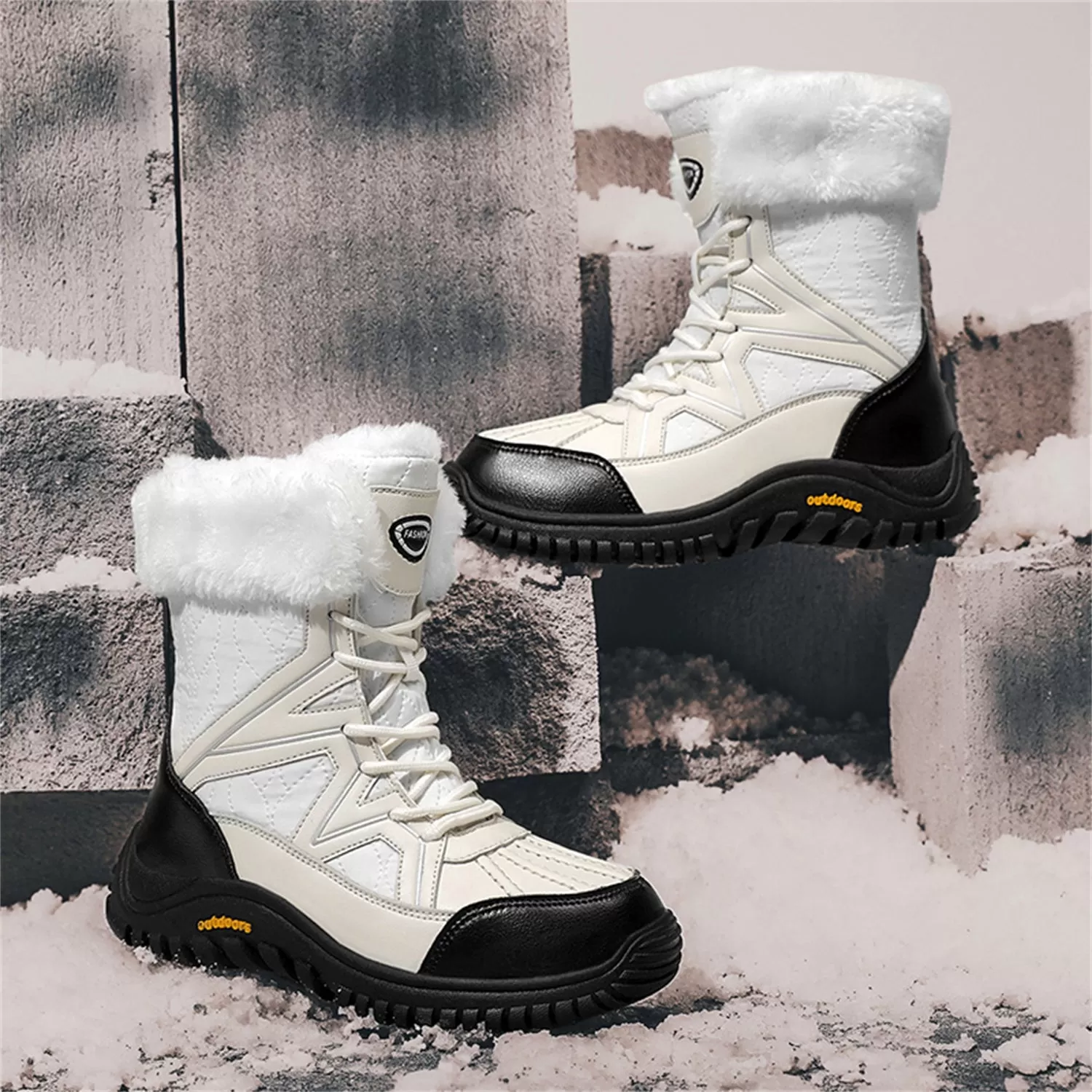 Women's Cold Weather Snow Boots Winter Walking Shoes Cotton Outdoor Booties