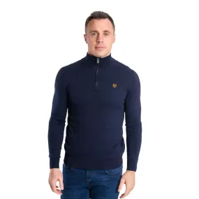 XV Kings Half Zip Sweatshirt - Petersham Classic Navy