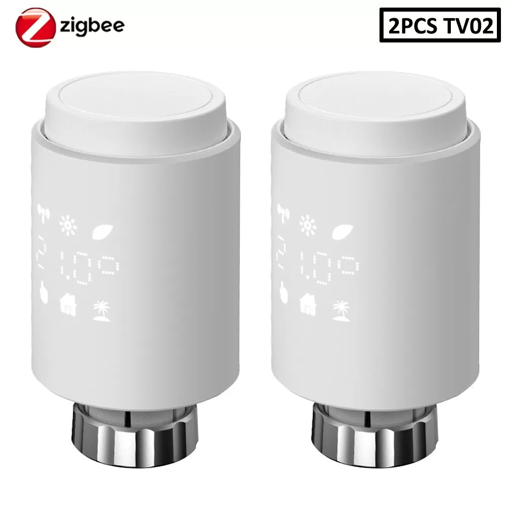 ZigBee3.0 Smart WIFI Thermostatic Radiator Valve Actuator TRV Programmable Temperature Controller Alexa Tuya Google Assistant